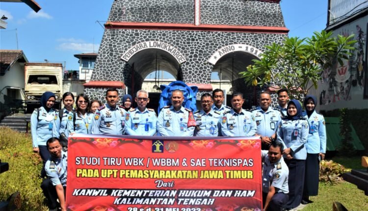 Lapas Kelas I Malang Dapat Studi Tiru Kanwil Kemenkumham Kalimantan Tengah