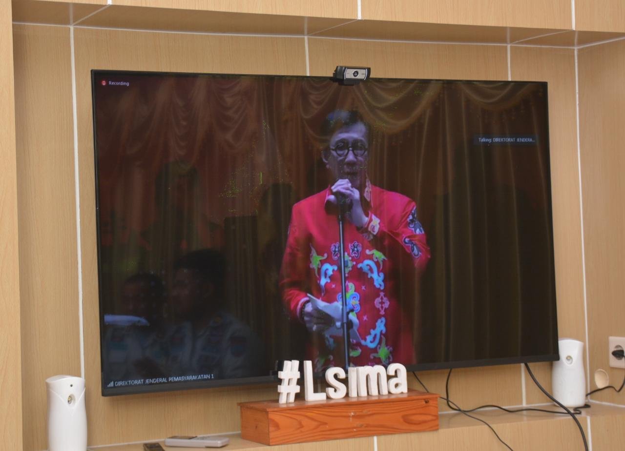 Lapas Kelas I Malang Ikuti Tasyakuran Hari Bakti Pemasyarakatan (HBP) ke-59