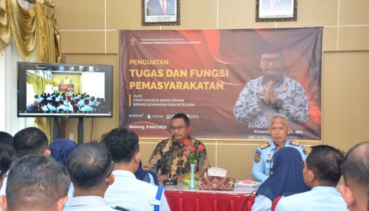 Lapas Kelas I Malang dapat Penguatan Fungsi Pemasyarakatan Stafsus Menkumham