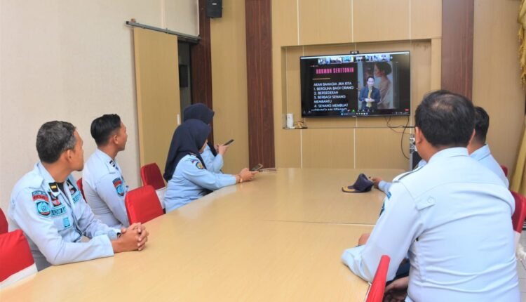 Lapas Kelas I Malang Ikuti Webinar Smart Agility dan Humble Team Work Badiklat Kumham