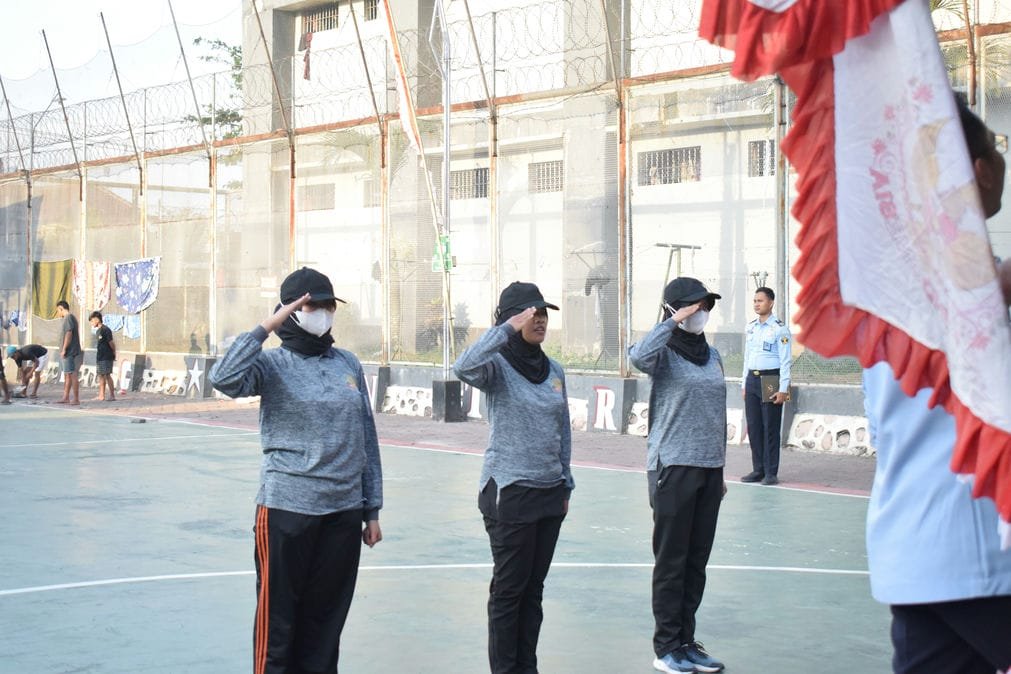 Begini Persiapan Upacara 17 Agustus di Lapas Kelas I Malang