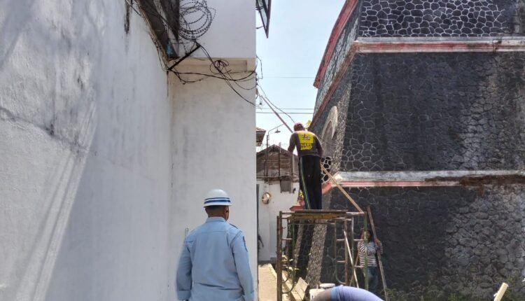 Pos Pantau Lapas Kelas I Malang Dilakukan Pemeliharaan